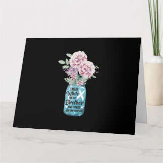 Ik heb wit Draag voor mijn Broer Lung Cancer Aware Kaart