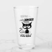 Ik Heb Woedeproblemen Funny Cat Lover Cadeau Glas (Voorkant)