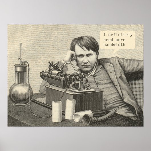 Ik heb zeker meer bandbreedte nodig poster (Voorkant)