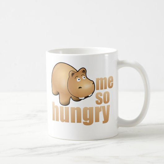 ik heb zo'n hongerig grappige hippo koffie mok (Rechts)
