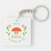 Ik heb zo'n paddenstoel in mijn hart voor jullie H Sleutelhanger (Achterkant)