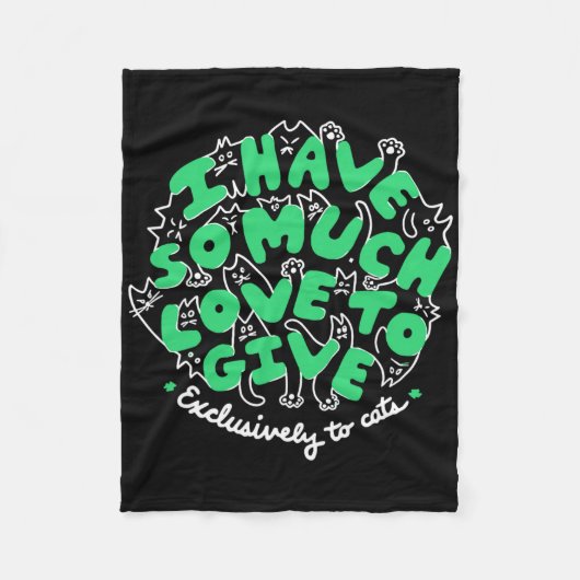 Ik heb zoveel liefde om grappig exclusief aan C te Fleece Deken (Voorkant)