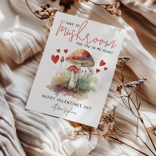 Ik heb zoveel paddenstoelen in mijn hart voor je V Feestdagenkaart