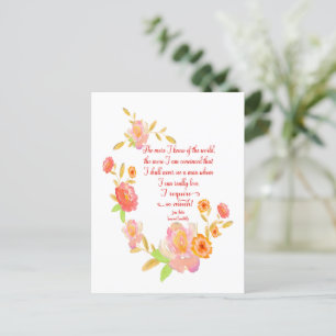 Ik heb zoveel zin & gevoeligheid citaat nodig briefkaart