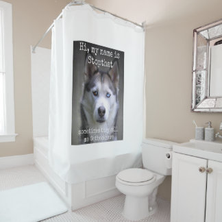 Ik heet Stopthat Funny Hyper Siberian Douchegordijn