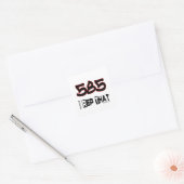 Ik herhaal dat 585 netnummer vierkante sticker (Envelop)