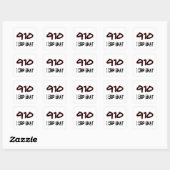 Ik herhaal dat netnummer van 910 vierkante sticker (Vel)