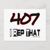 Ik herhaal die 407-gebiedscode briefkaart (Voorkant)