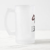 Ik herhaal die 905-gebiedscode matglas bierpul (Links)