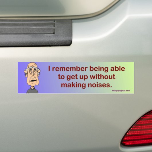 Ik herinner… bumpersticker (Op auto)