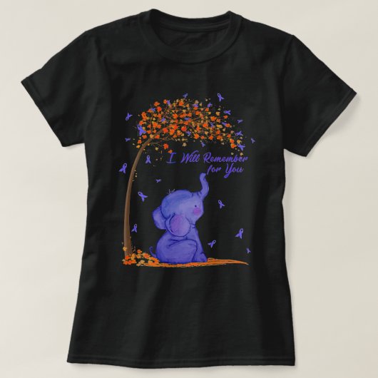 Ik herinner me dat Alzheimer Elepl T-shirt (Design voorkant)