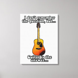 Ik herinner me de vraag niet meer. canvas afdruk