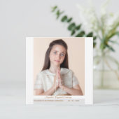 Ik herinner me mijn eerste mededeling Abstract Kaart (Staand voorkant)