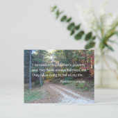 Ik herinner me mijn moeders gebeden... briefkaart (Staand voorkant)
