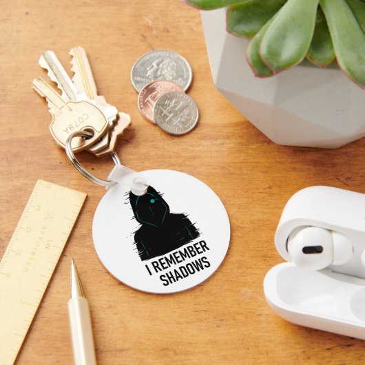 Ik herinner me Shadows - Glitched Hooded Figure De Sleutelhanger (Bureau)