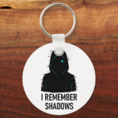 Ik herinner me Shadows - Glitched Hooded Figure De Sleutelhanger (Voorkant)