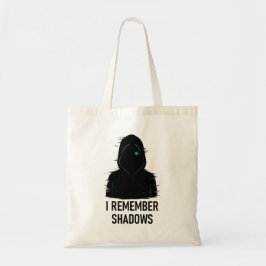 Ik herinner me Shadows - Glitched Hooded Figure De Tote Bag
