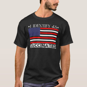 Ik herken als gevaccineerd pro-vaccinT-shirt met A T-shirt
