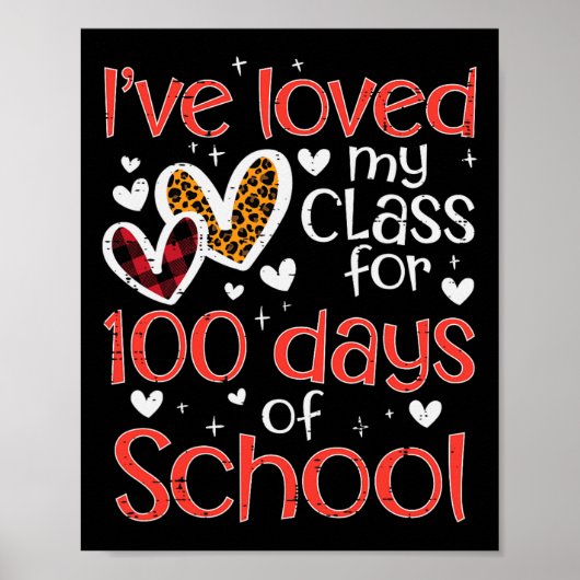 Ik hield 100 dagen van school Valentijnse D Poster (Voorkant)