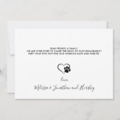 Ik hield eerst van haar moderne huisdier foto hond aankondiging (Achterkant)