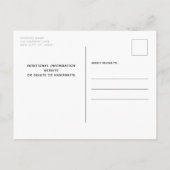 Ik hield van haar eerste Rustic Pet Wedding Aankondigingskaart (Achterkant)