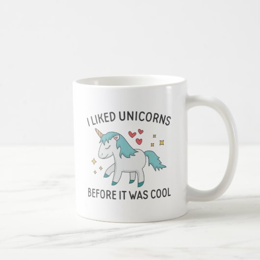 Ik hield van Unicorns Koffiemok (Rechts)