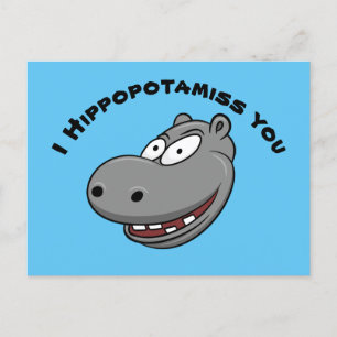 Ik Hippopotamus jij Briefkaart