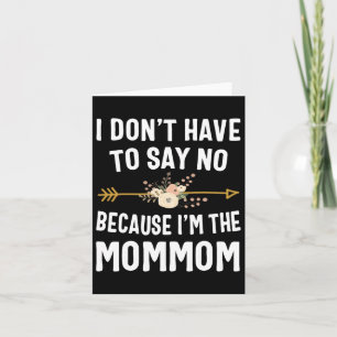 Ik hoef geen nee te zeggen omdat ik de Mommom-moth Kaart