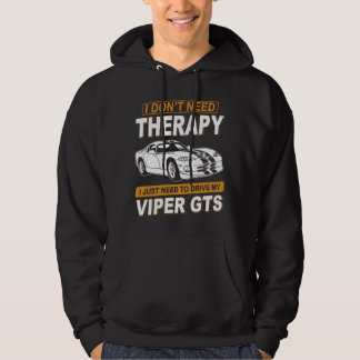 IK HOEF GEEN THERAPIE Dodge Viper 1996 Gts Strepen Hoodie