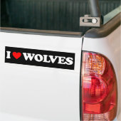 IK HOEFT VAN WOLVES BUMPERSTICKER (Op Truck)