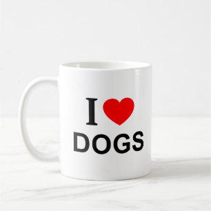 Ik ❤️ HONDEN Ik HOU VAN HONDEN Ik HEB HONDEN LIEF Koffiemok