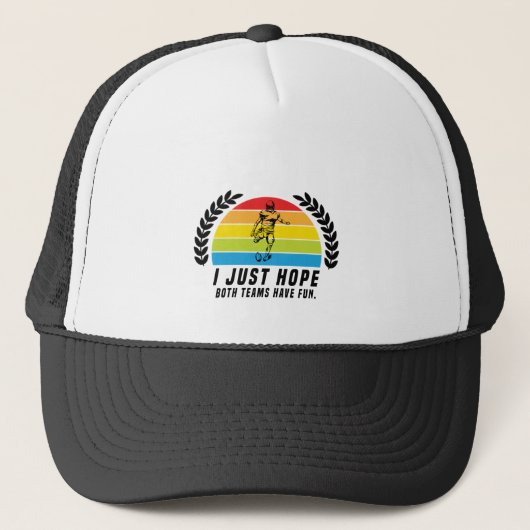 Ik hoop alleen dat beide teams hebben gefaald trucker pet (Voorkant)
