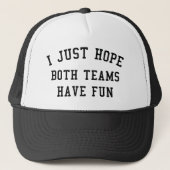Ik hoop alleen dat beide teams hebben gefaald trucker pet (Voorkant)