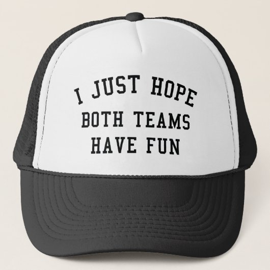 Ik hoop alleen dat beide teams hebben gefaald trucker pet (Voorkant)