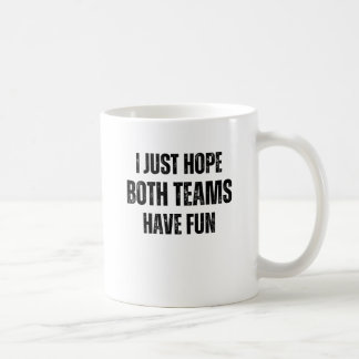 Ik hoop alleen maar dat beide teams  Football hebb Koffiemok