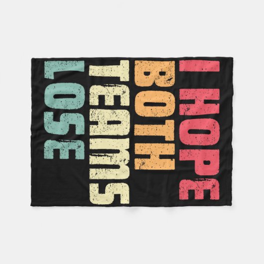 Ik hoop dat beide ploegen het Amerikaanse Football Fleece Deken (Voorkant (Horizontaal))