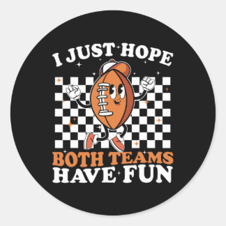 Ik hoop dat beide teams plezier hebben met  Footba Ronde Sticker