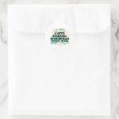 Ik hoop dat er vandaag iets goeds gebeurt ronde sticker (Tas)