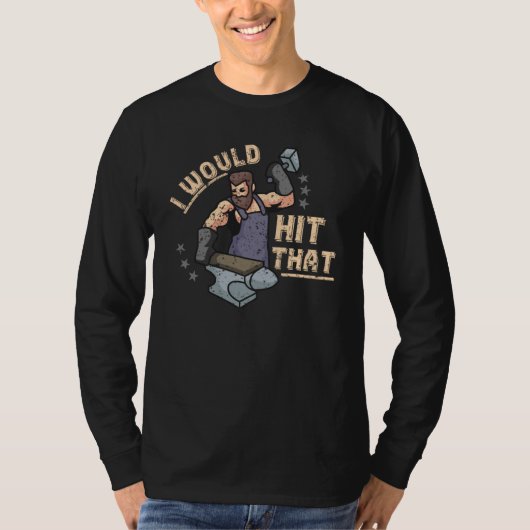 Ik hoop dat Hammer Anvil Bladesmith Forge Bla T-shirt (Voorkant)