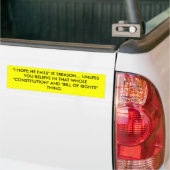 "IK HOOP DAT HIJ MISLUKT" IS TREASON... TENZIJ JIJ BUMPERSTICKER (Op Truck)
