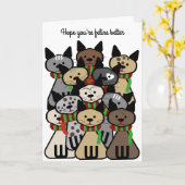 Ik hoop dat je beter bent. kaart (Gele Bloem)