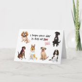 Ik hoop dat je dag vol honden is, verjaardag, elke kaart (Voorkant)