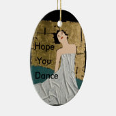 Ik hoop dat je dans keramisch ornament (Rechts)