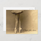 Ik hoop dat je danst briefkaart (Voorkant / Achterkant)