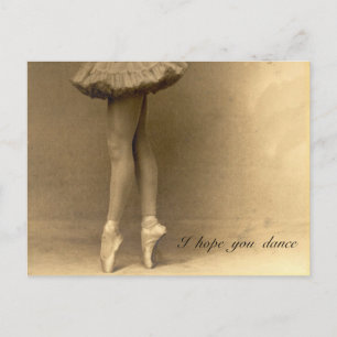 Ik hoop dat je danst briefkaart