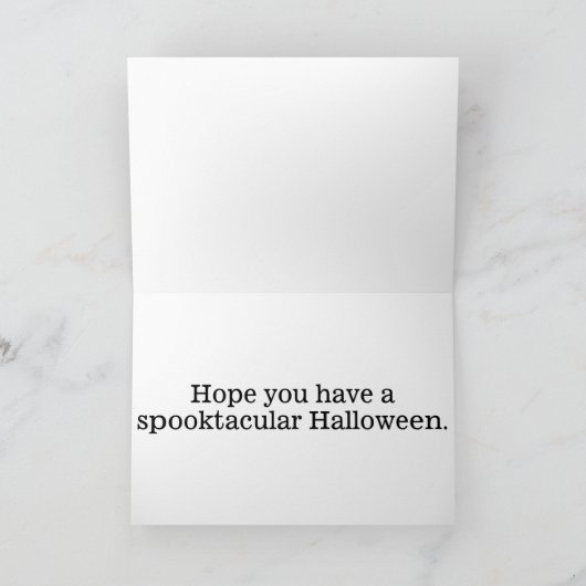 Ik hoop dat je een fijne Halloween hebt Kaart (Binnen)