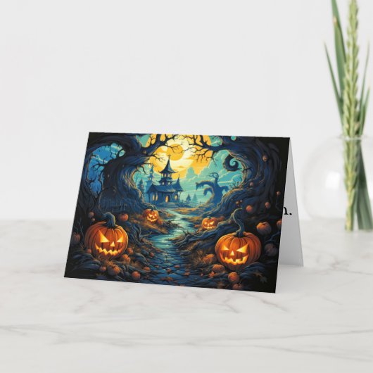 Ik hoop dat je een fijne Halloween hebt Kaart (Voorkant)