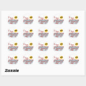Ik hoop dat je een Geweldige dag hebt Ronde Sticker (Vel)