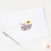 Ik hoop dat je een Geweldige dag hebt Ronde Sticker (Envelop)