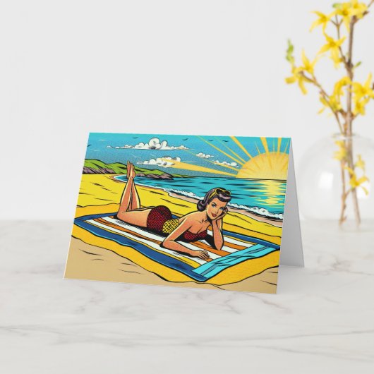 Ik hoop dat je een geweldige zomer hebt kaart (Gele Bloem)